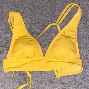 Targert Xhilaration yellow bikini top